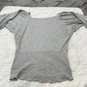 Unique top long sleeve top gray by urban behavior size medium
